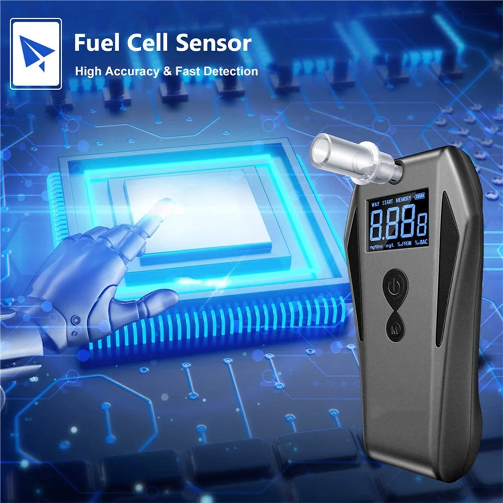 Portable Breath Alcohol Tester with 10 Mouthpieces A206