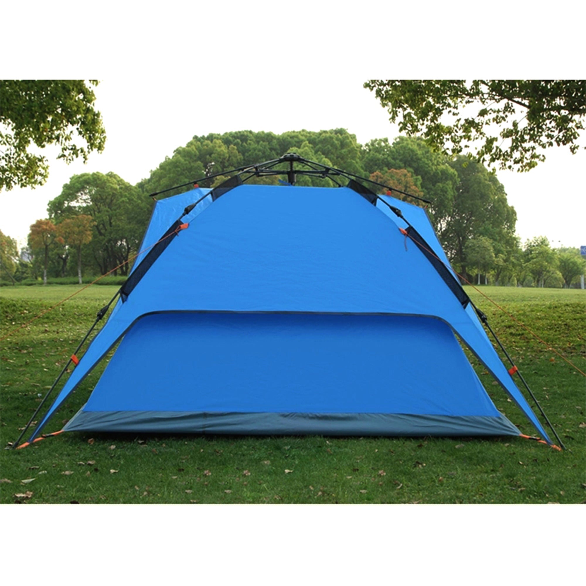 4 Person Double Layer Waterproof Instant Camping Tent Blue B482443