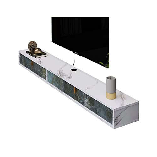 Floating TV Stand Wall Mounted Media Console A66640