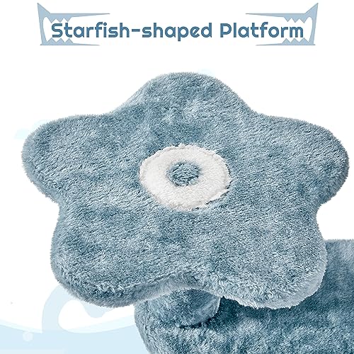 Ocean-Themed Cat Tree Multi-Level Cat Tower Plush Cat Furniture V11060