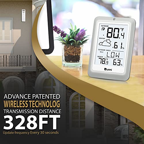 Pink Wireless Weather Station with Remote Sensor A9980