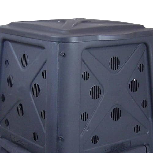 Black 65 Gallon Outdoor Compost Bin with Lid G4808