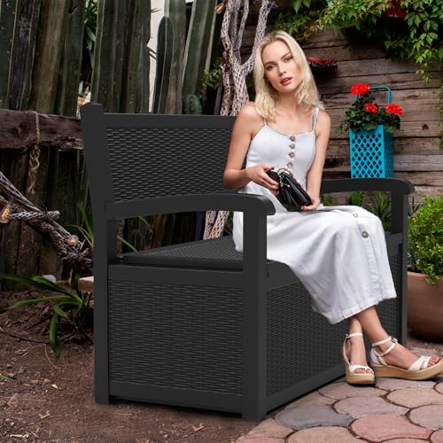 75 Gallon Lockable Storage Bench Deck Box R208348