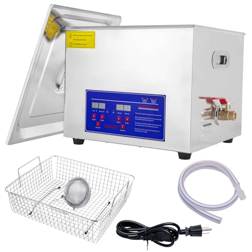 Heated Ultrasonic Parts Cleaner 3L Industrial with Digital Timer, 110V W7212