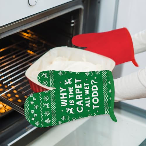 2Pcs Funny Holiday Oven Mitts Pot Holders O744442