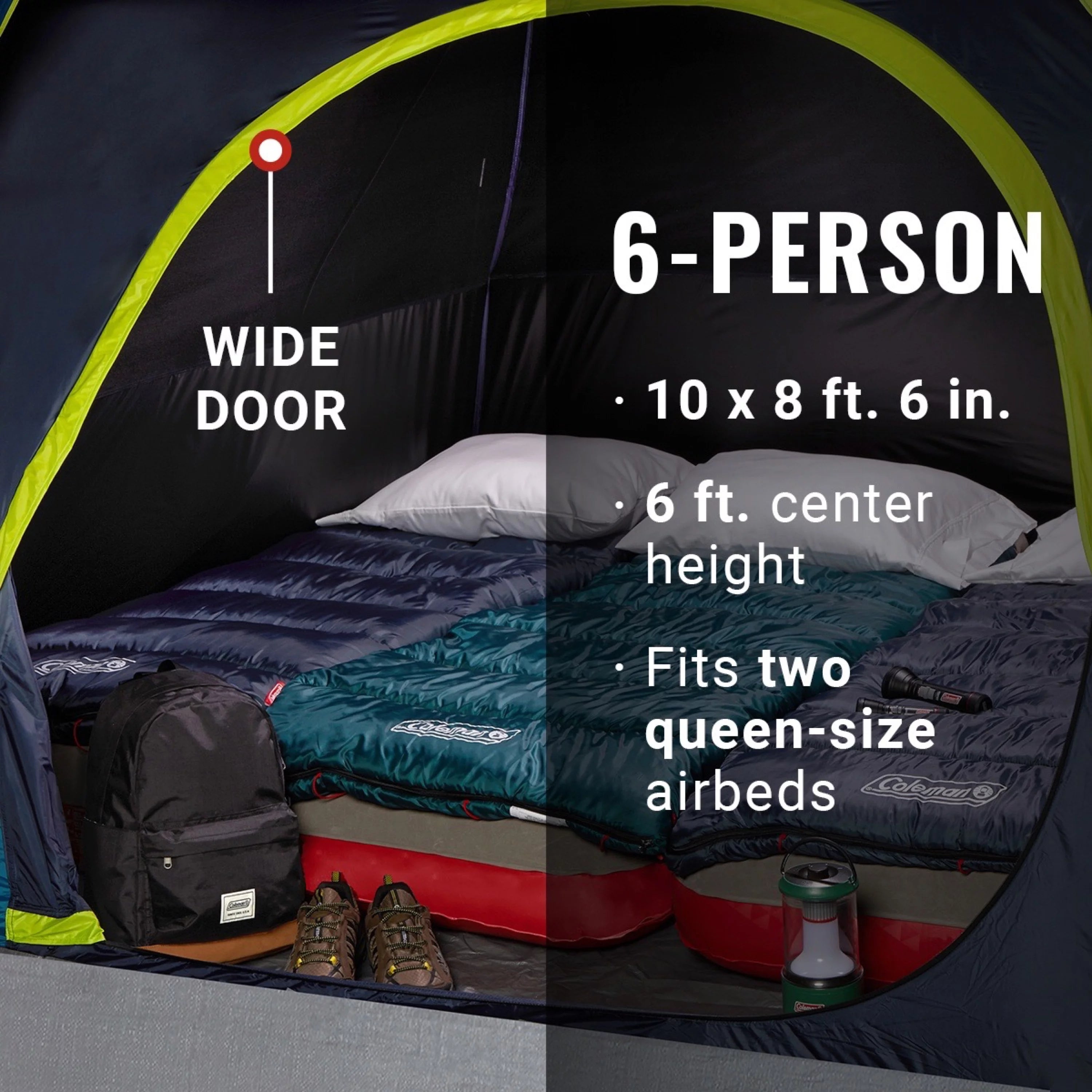 6 Person Dark Room Skydome Tent A994969