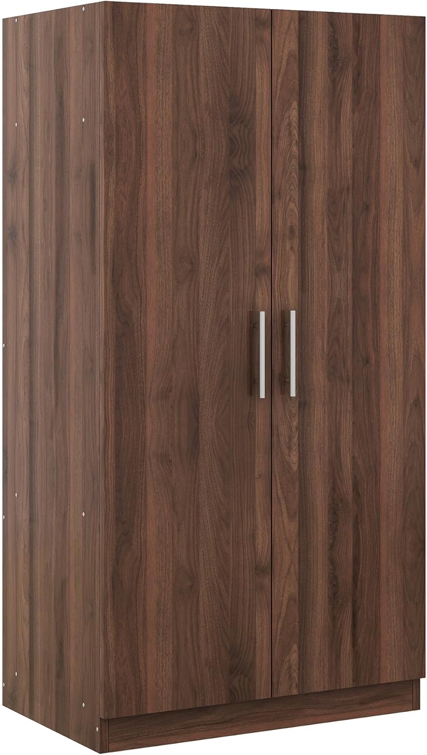 2-Door Wooden Wardrobe Armoire with 3 Storage Shelves G3066