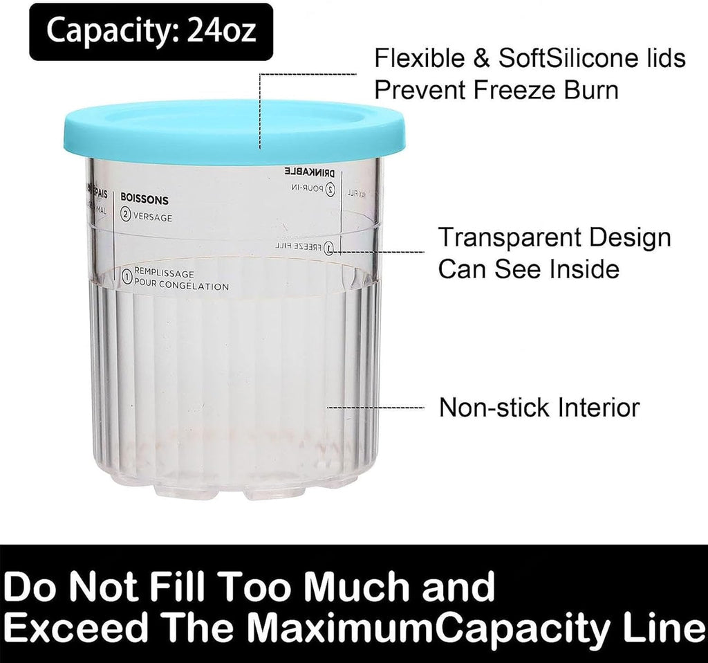 24 OZ BPA-Free Creami Pints W3018