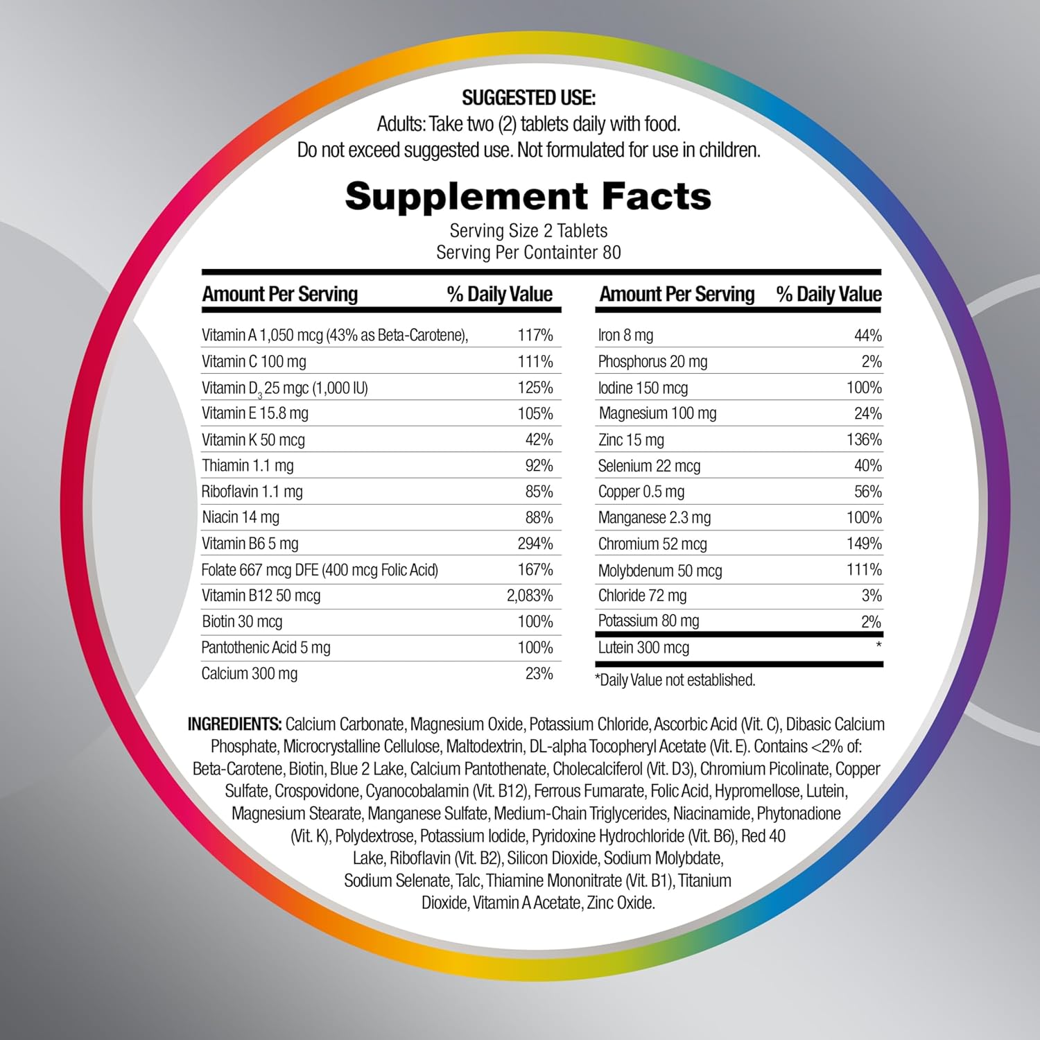 280 Ct Women's Multivitamin with Vitamin D3, B Vitamins V647622