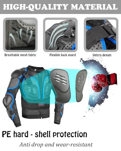 Kids Motorcycle Jacket with Chest Back Elbow Protection J27454