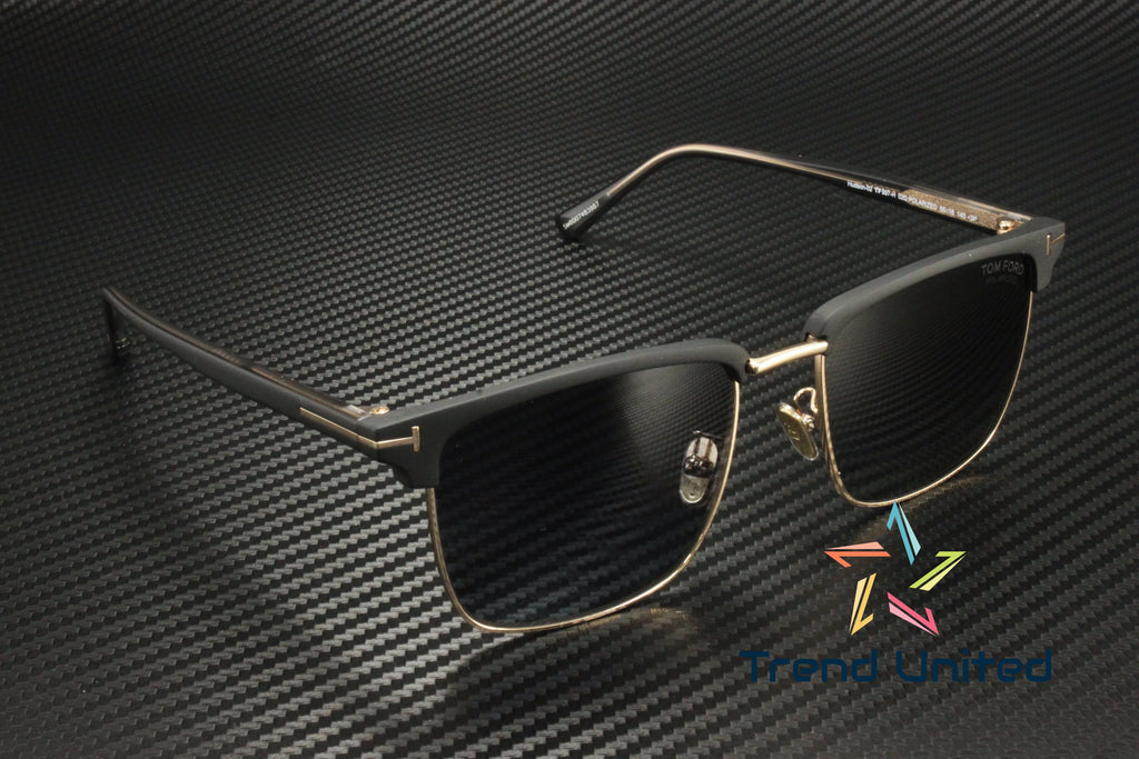 Polarized Smoke Gradient Square Men's Sunglasses S3938