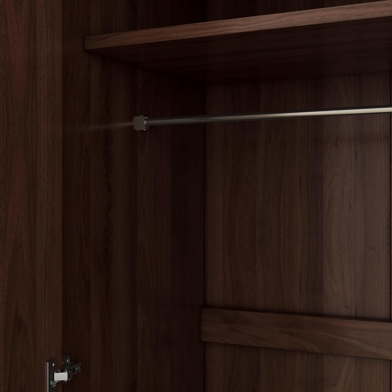 2-Door Wooden Wardrobe Armoire with 3 Storage Shelves G3066