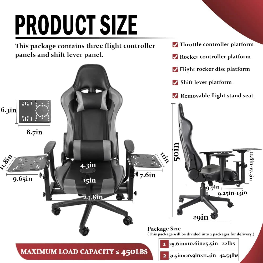 Flight Sim Stand with Gaming Seat W315