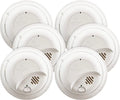 6 Pack Hardwired Smoke Alarm with Battery Backup M995