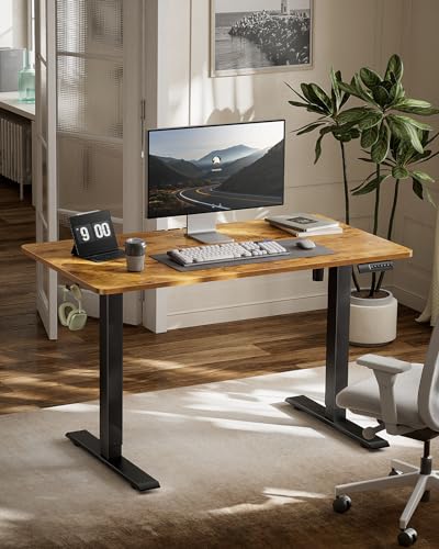 Black 55" x 28" Electric Standing Desk with Drawers X533985
