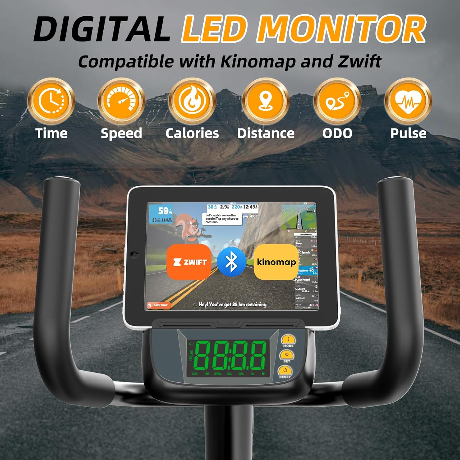 Recumbent Exercise Bike with LED Display I452810