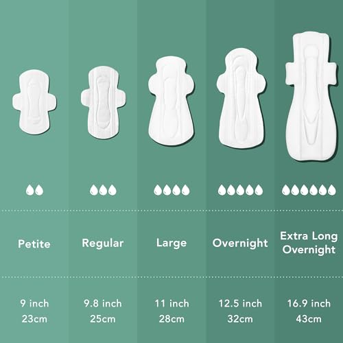Organic Cotton Cover Unscented Ultra Thin Pads (Overnight, 40 Count) P1296