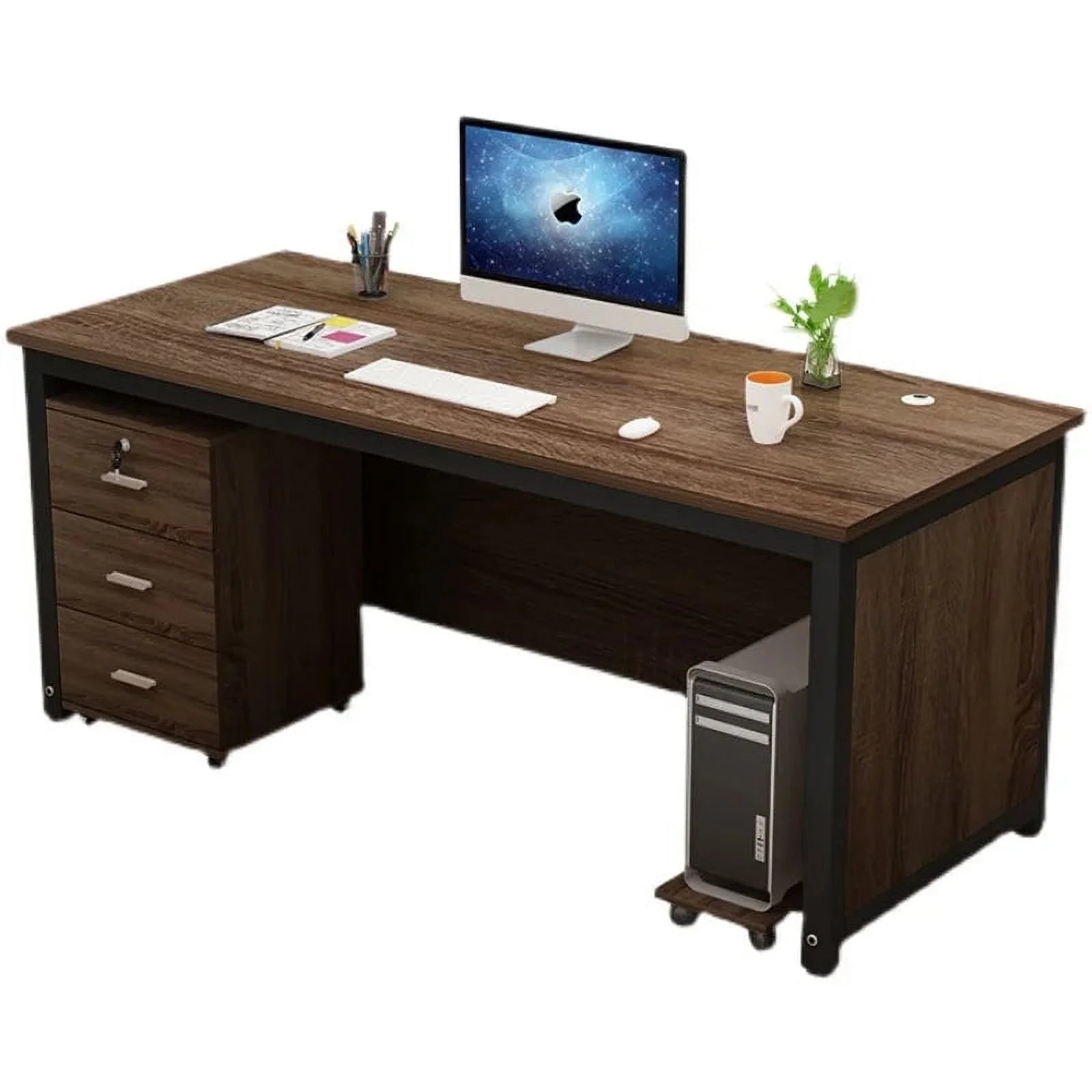 Monitor Desk with Drawers X28039