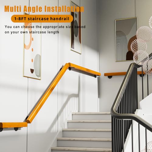 6ft Pine Handrails for Indoor Stairs T2285
