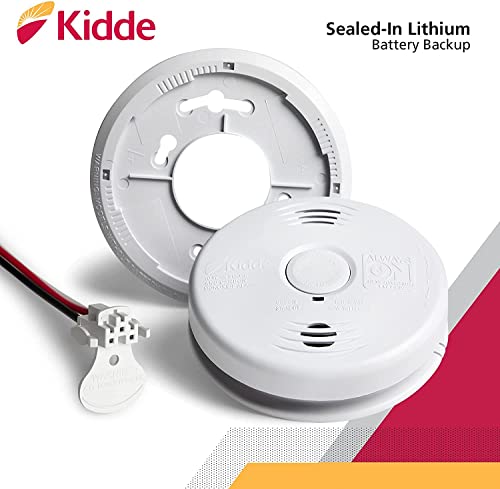 Hardwired Smoke & Carbon Monoxide Detector with 10-Year Battery Backup T23150