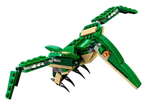 LEGO Creator 3 in 1 Mighty Dinosaur Toy, Transforms from T. rex to Triceratops to Pterodactyl Dinosaur Figures, 31058 C182