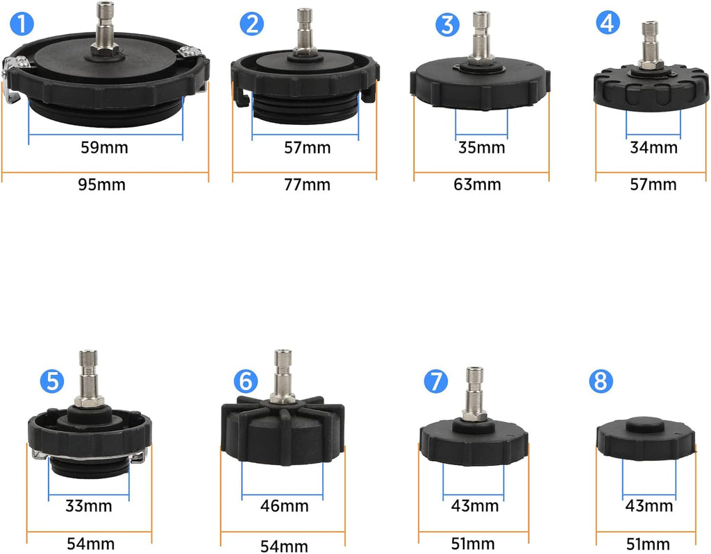 12pcs Brake Master Cylinder Adapters Brake Fluid Bleeding Bleeder Tool Kit with Storage Case A4557