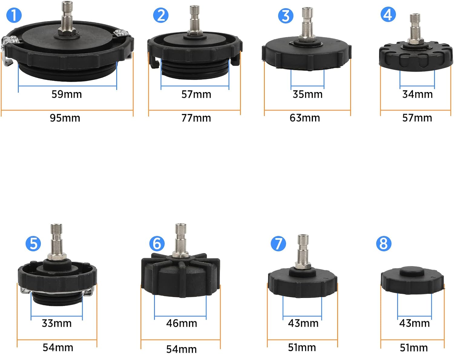 12pcs Brake Master Cylinder Adapters Brake Fluid Bleeding Bleeder Tool Kit with Storage Case A4557