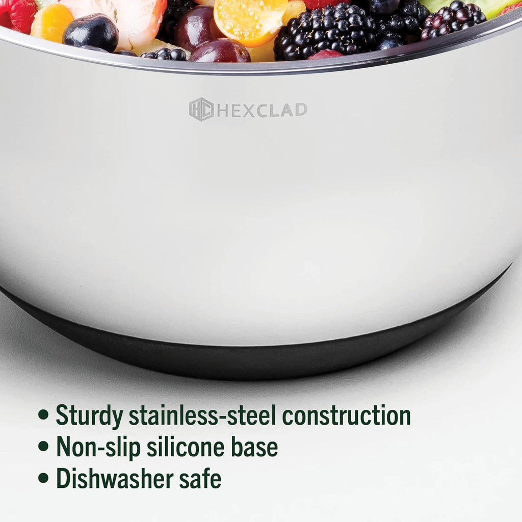 3-Piece Stainless Steel Mixing Bowl Set with Lids H850932