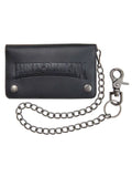 Men's Embossed Biker Leather Wallet M93923