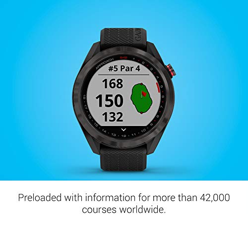 Golf Smartwatch with 1.3" Color Touchscreen and Scratch-Resistant Ceramic Bezel K577304