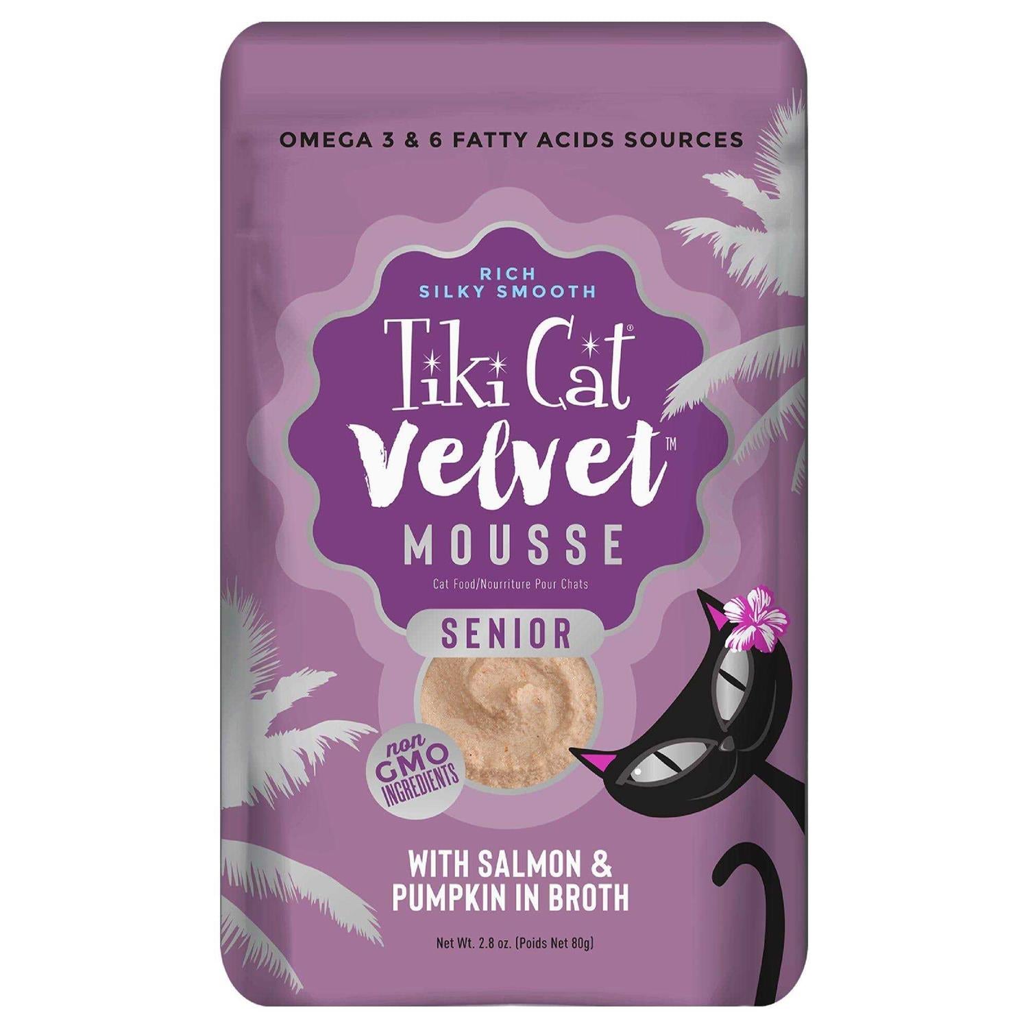 Tiki Cat Velvet Mousse Senior Salmon Wet Food X7908