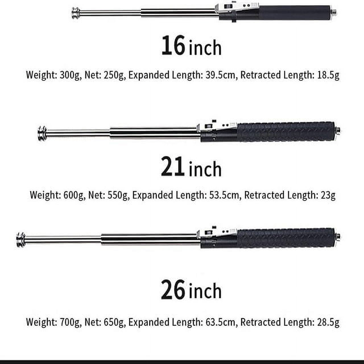Enhanced Automatic Retractable Hiking Stick 3 Sections Trekking Poles with Sleeves and Tail Ropes Non-Slip Q131