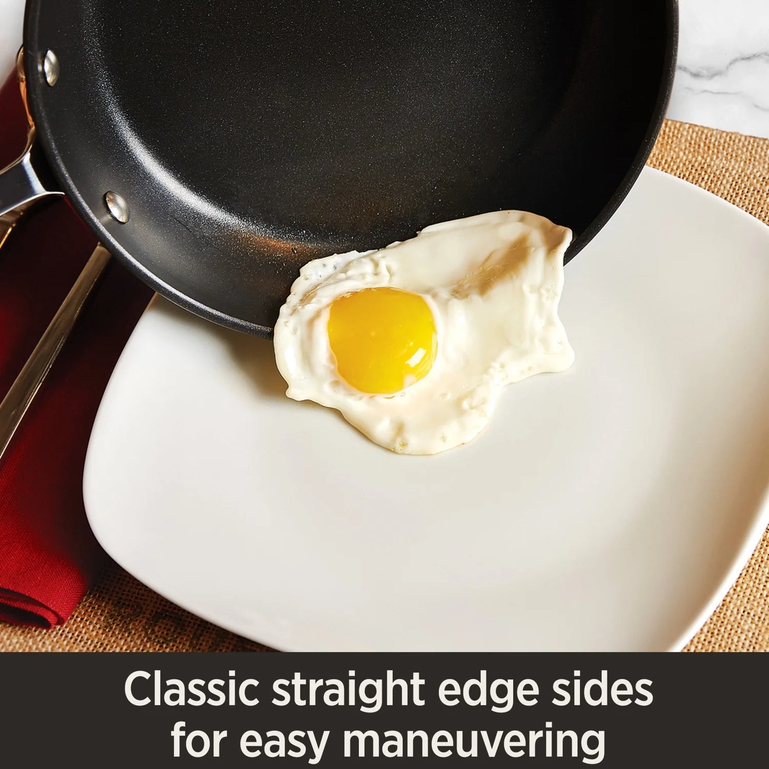 2 Piece Nonstick Hard Anodized Fry Pan Set, 10 & 12 inch E83110