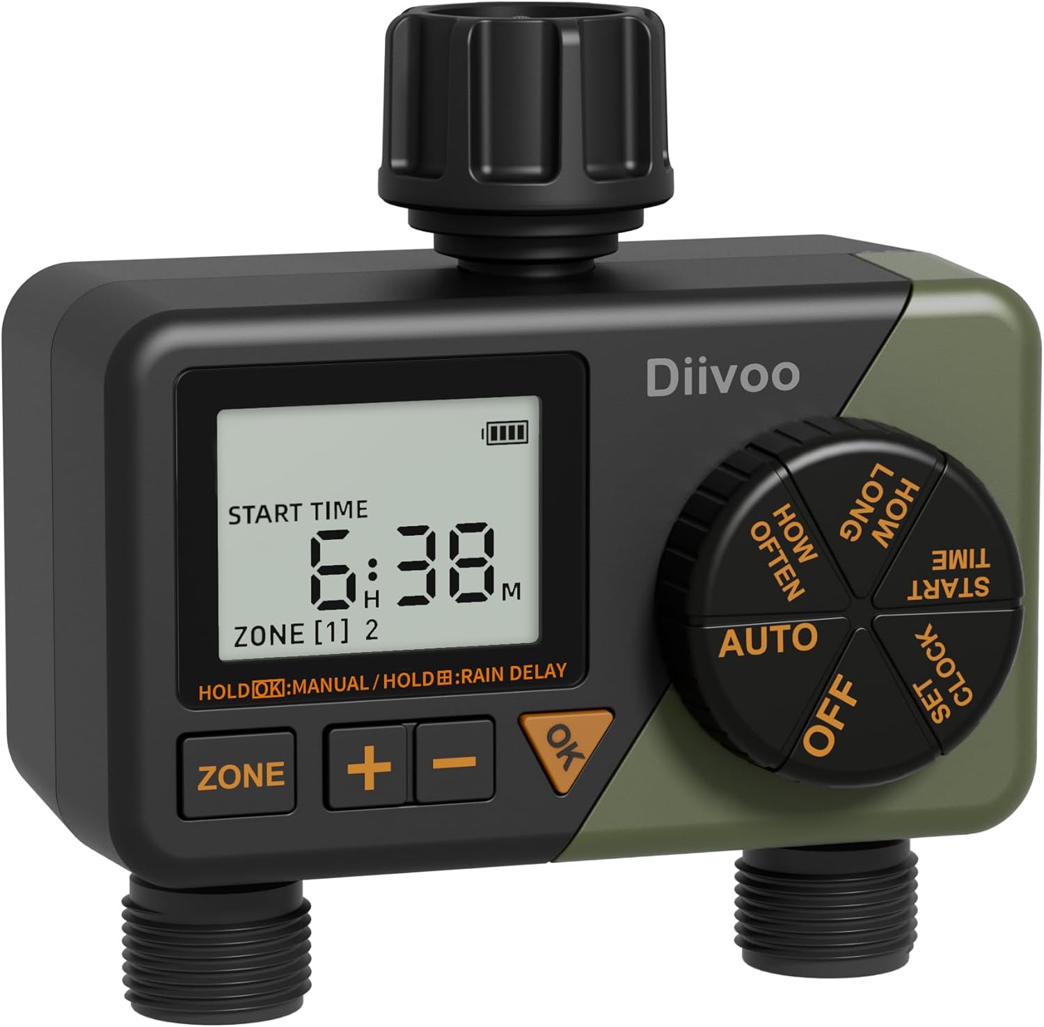 Programmable 2 Zone Water Hose Timer with Rain Delay E962918