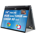 14" FHD IPS Multi-Touch 2-in-1 Laptop with AMD Ryzen 5 3500C, 8GB DDR4, 128GB eMMC R2610