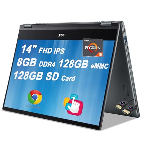 14" FHD IPS Multi-Touch 2-in-1 Laptop with AMD Ryzen 5 3500C, 8GB DDR4, 128GB eMMC R2610