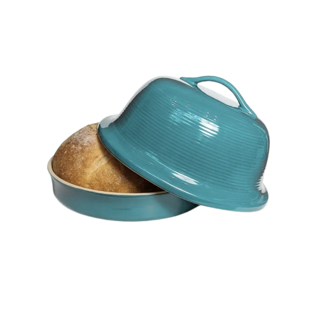 Aquamarine Glazed Bread Baking Dome K8468