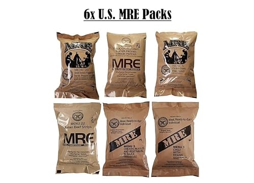 6 Packs Mixed Genuine U.S. Military MRE K479339