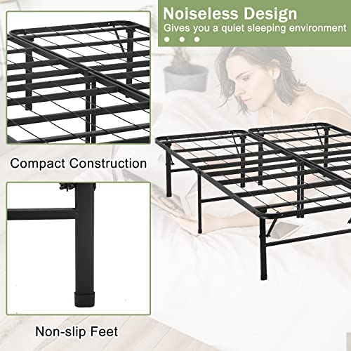 14 Inch Black Steel Twin Bed Frame M29844