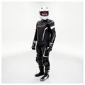 Black/White One-Piece Race Suit Y273