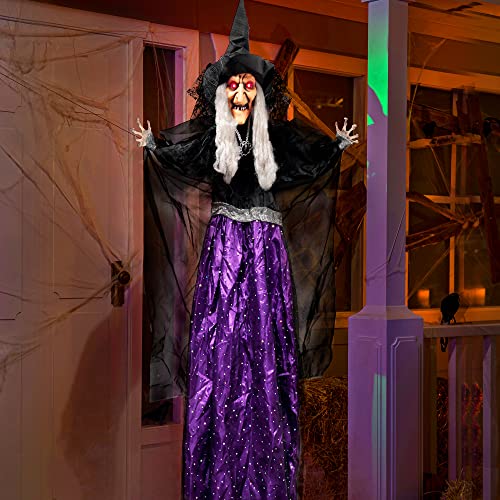 47” Animated Witch Halloween Decorations W266