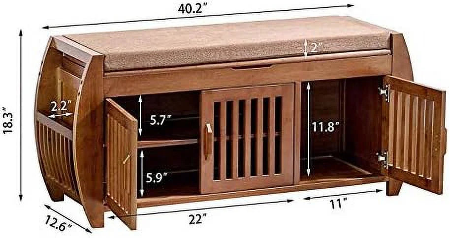 Shoe Bench with Detachable Cushion H4764