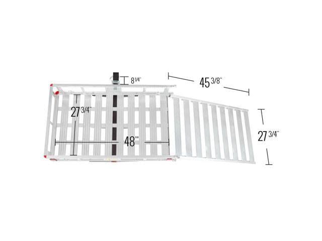 Hitch Mounted Mobility Scooter Carrier Rack with Ramp W4365