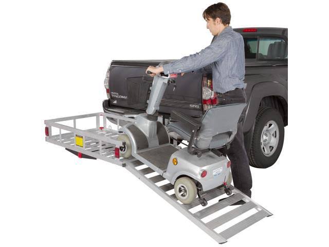 Hitch Mounted Mobility Scooter Carrier Rack with Ramp W4365