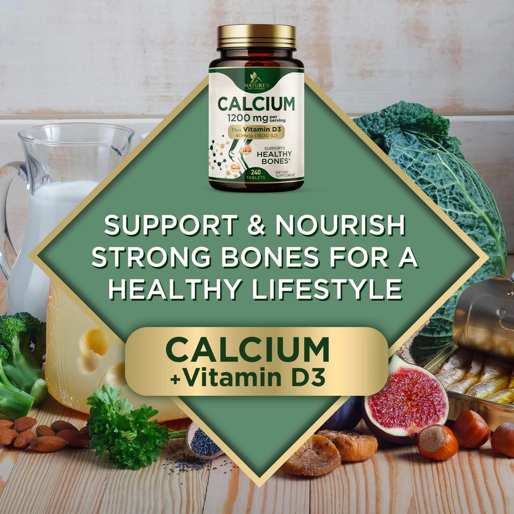 240 Tablets Calcium 1200 mg with Vitamin D3 Dietary Supplement K507712