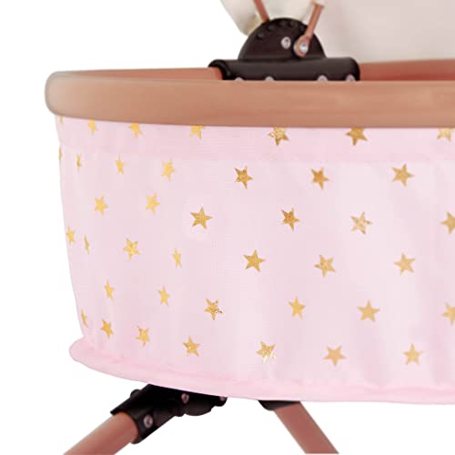 Baby Doll Double Stroller Pink Foldable Canopy Swivel Wheels Basket R4557