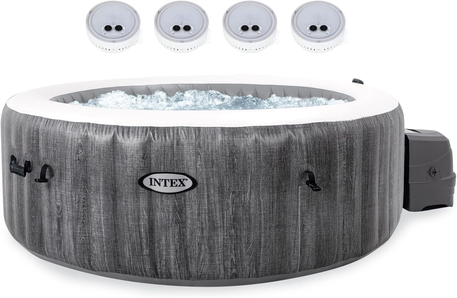 Greywood Inflatable Hot Tub with 4 LED Lights V26158