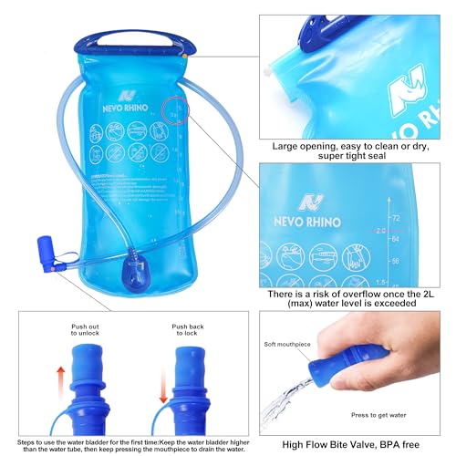Lightweight Hydration Backpack with 2L Water Bladder C847