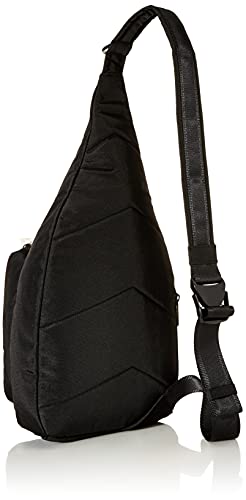 Black Recycled Sling Backpack Q53211