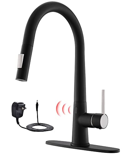 Brushed Nickel Touchless Kitchen Faucet with Pull Down Sprayer D6826